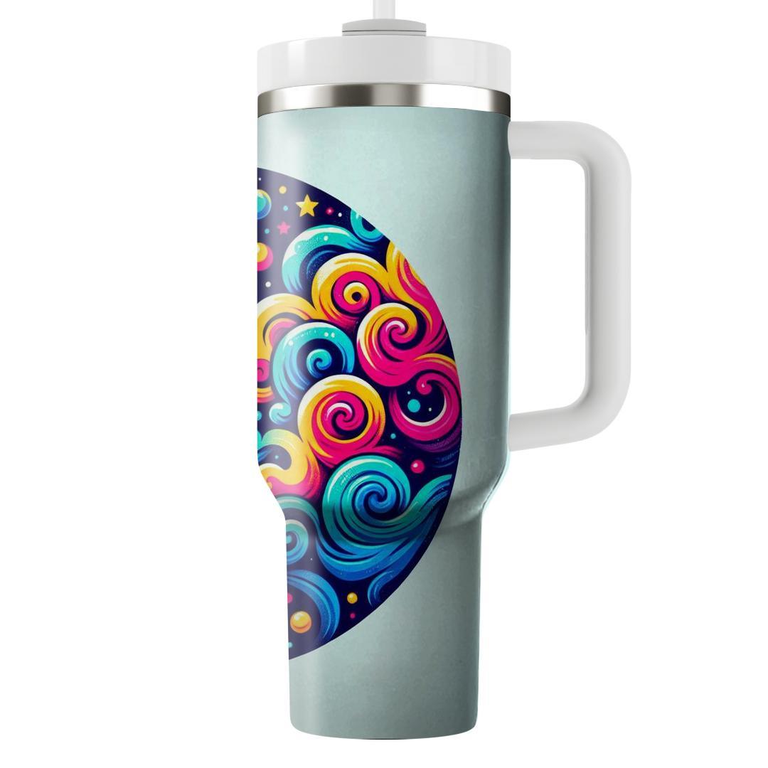Funky Tie-dye Galaxy  Travel Tumblers