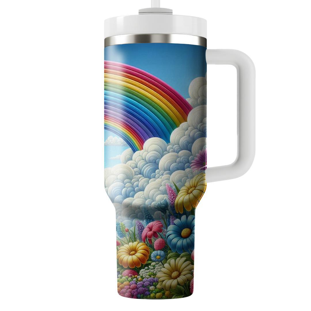 Spring Rainbow Sky  Custom Tumblers