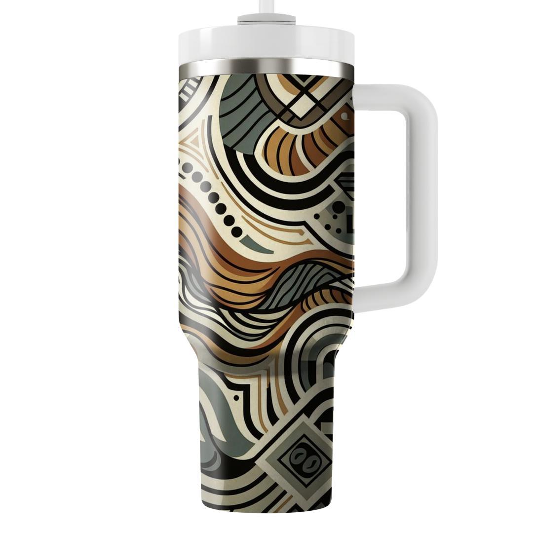 Tribal Wave Fusion  Tumblers For Gifts