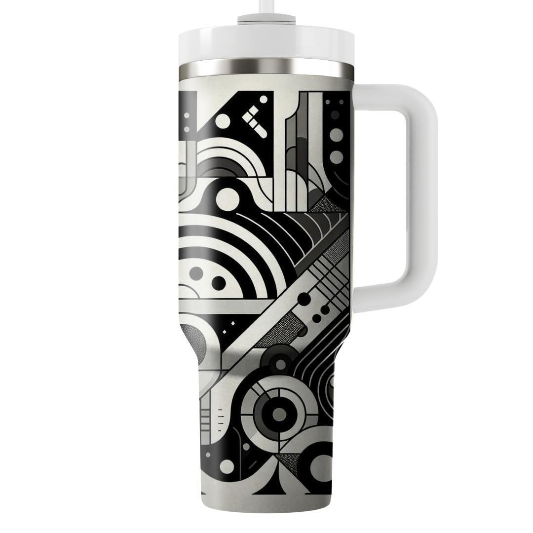 Abstract Monochrome Mirage  Tumblers For Gifts