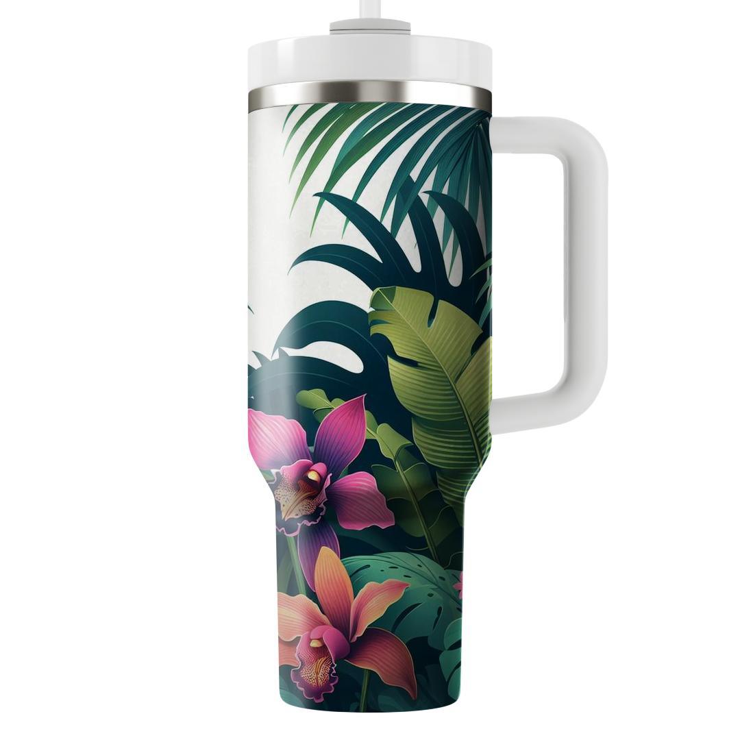 Jungle Orchid Reverie  Unique Tumblers
