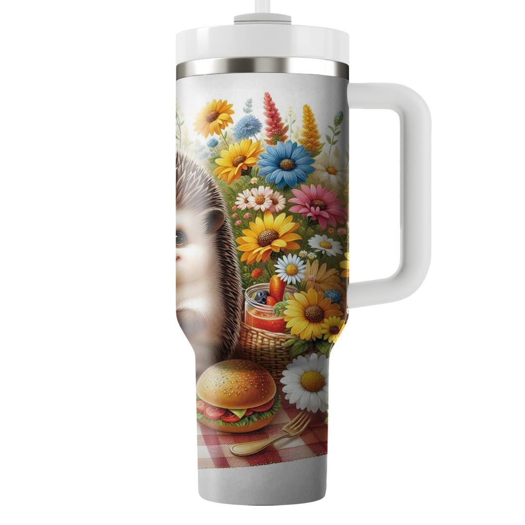 Charming Hedgehog Picnic  Travel Tumblers