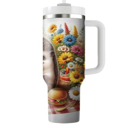 Charming Hedgehog Picnic  Travel Tumblers