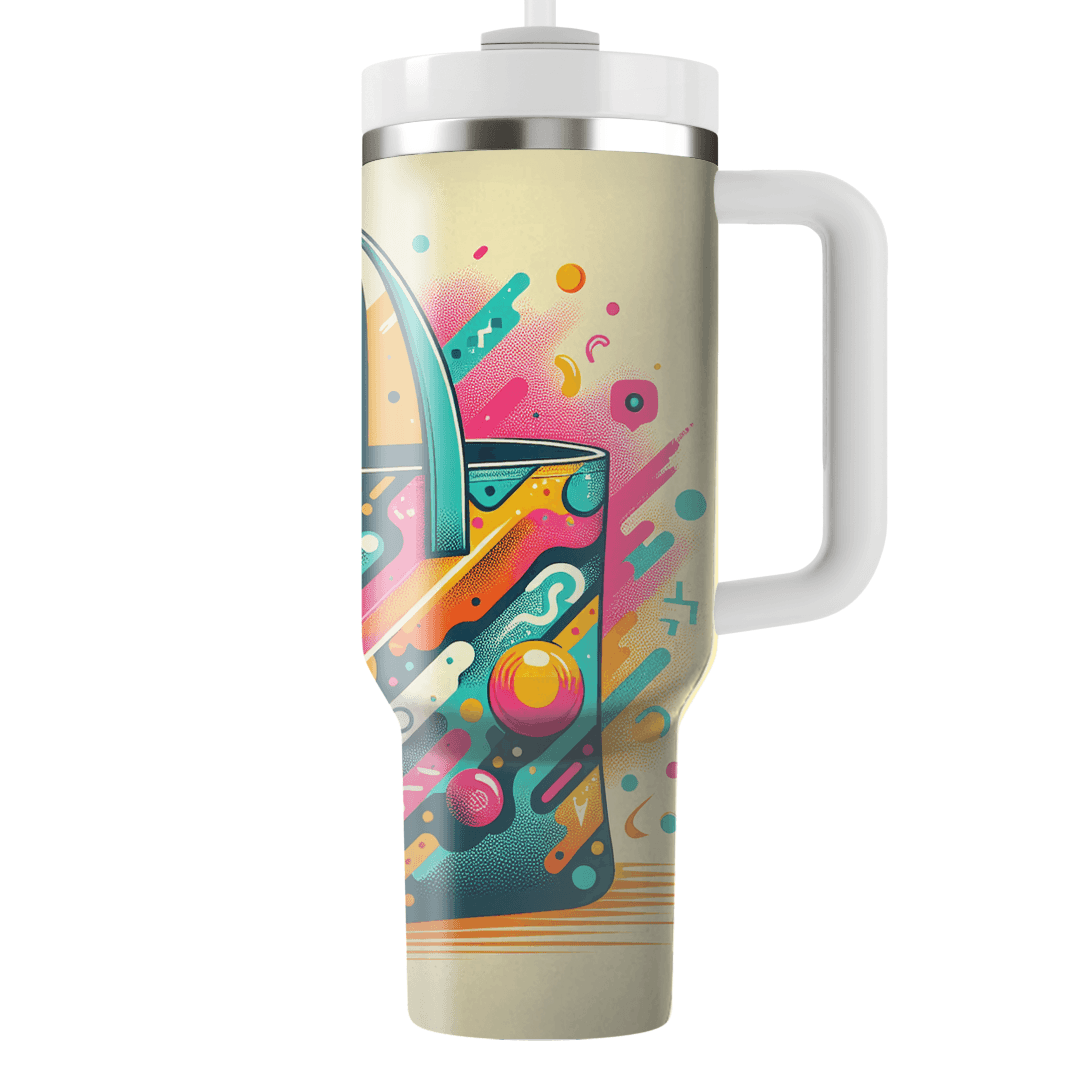 Neon Splatters Beach Bag Custom Tumblers