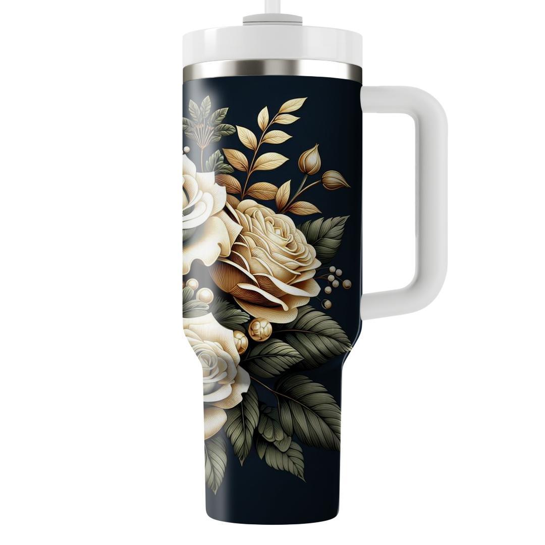 Golden Rose Dream  Unique Tumblers