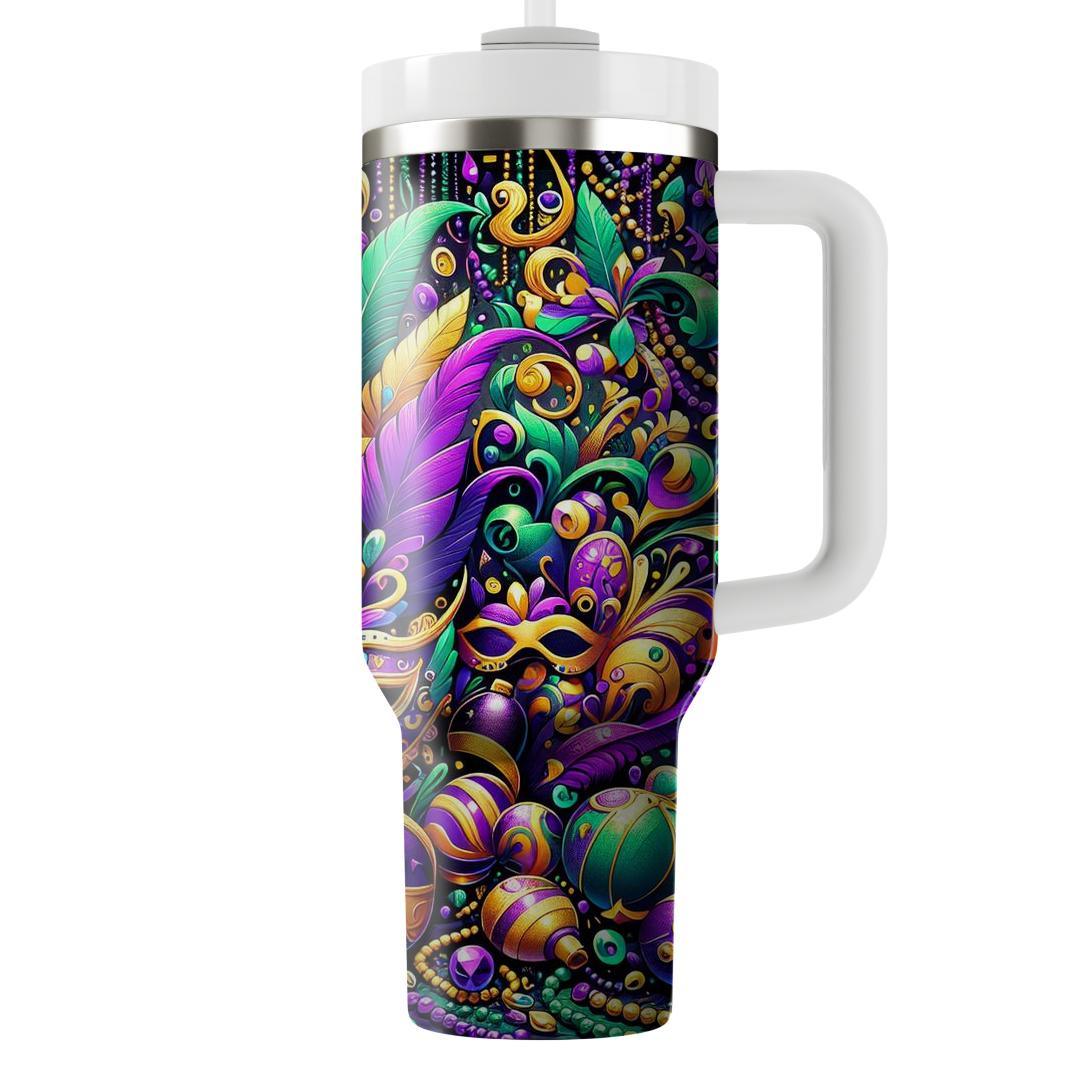 Prismatic Parades - Mardi Gras Fusion  Tumblers With Lids
