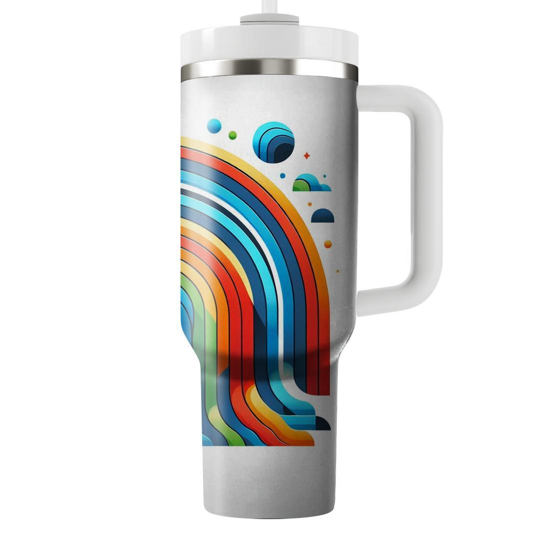 Cheerful Rainbow Arches  Tumblers With Lids