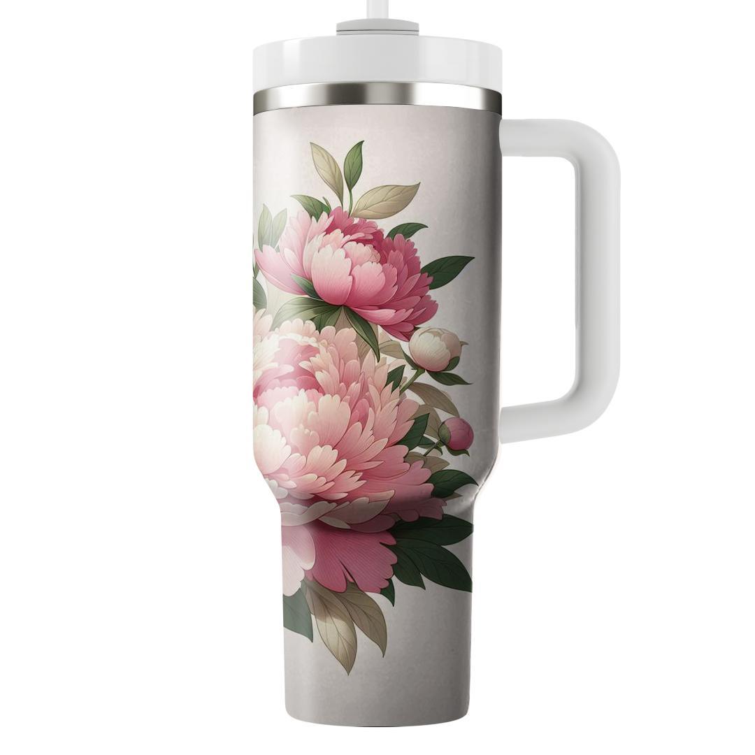 Blushing Peony Harmony  Insulated Tumblers
