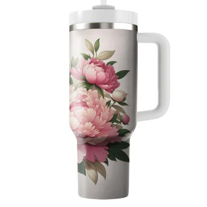 Blushing Peony Harmony  Insulated Tumblers