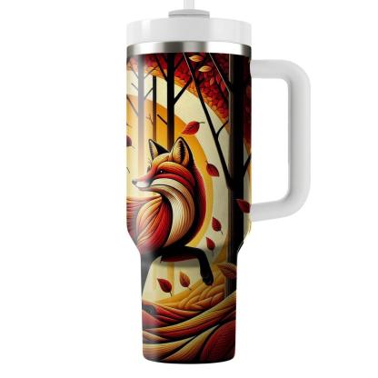 Dashing Fox Woodland  Tumblers With Lids