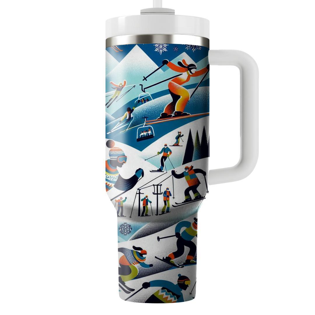 Winter Ski Resort Fun  Custom Tumblers