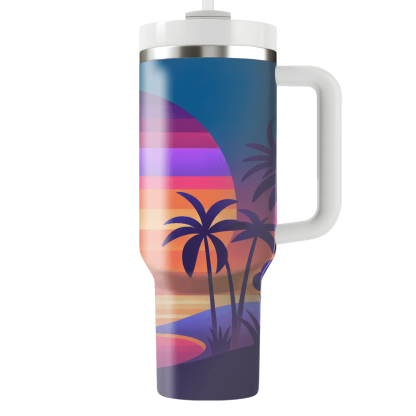 Colorful Sunset Palms  Tumblers For Gifts