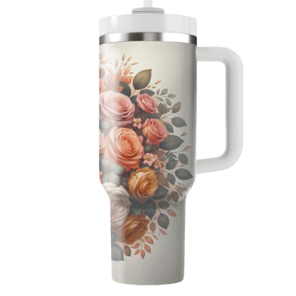 Sunset Rose Harmony Personalized Tumblers