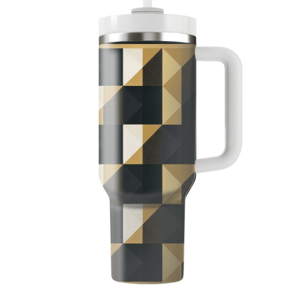 Stylish Checkerboard Delight  Custom Tumblers