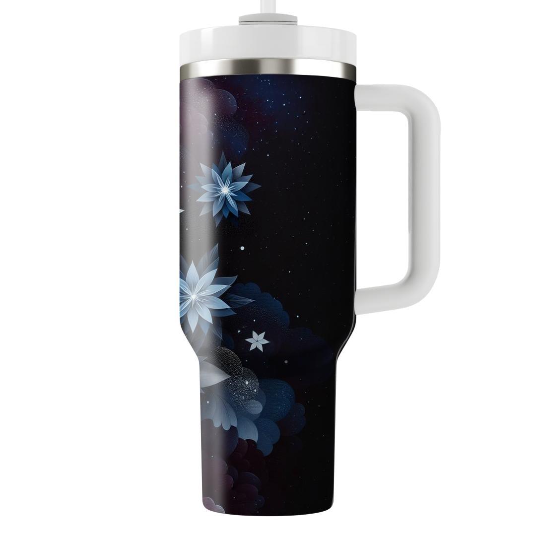 Celestial Floral Fusion  Unique Tumblers