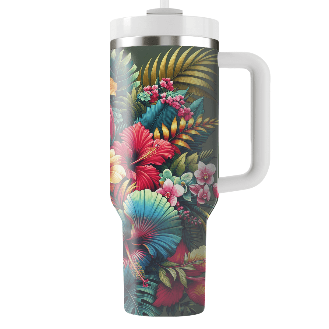 Lush Tropical Retreat  Tumblers With Lids