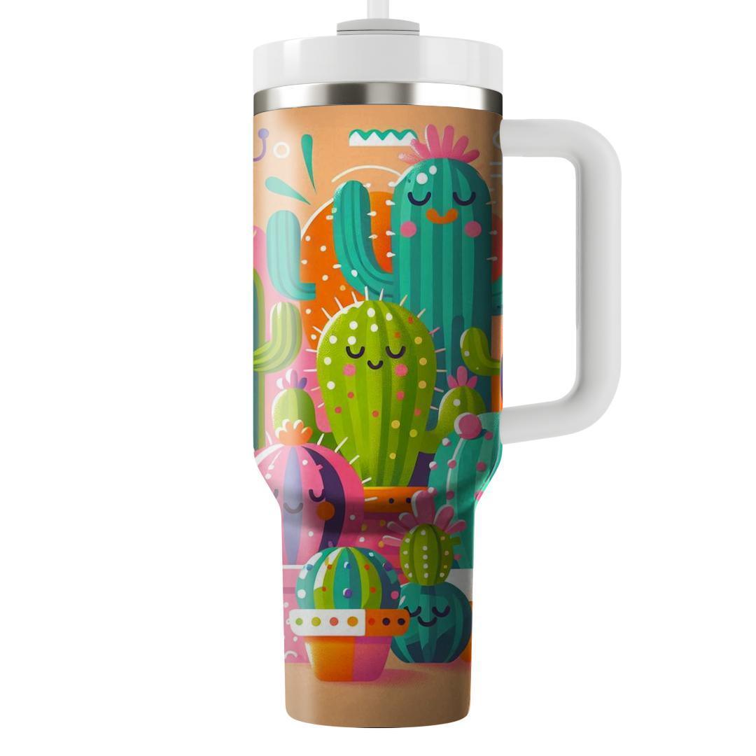 Kitsch Cactus  Personalized Tumblers