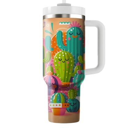 Kitsch Cactus  Personalized Tumblers