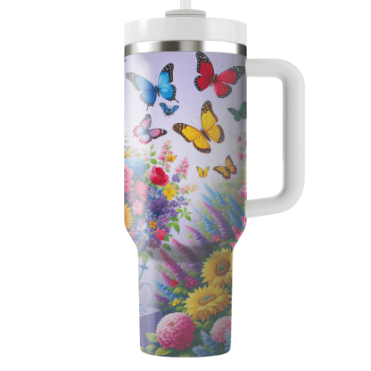 Spring Butterfly Bliss  Tumbler Cups