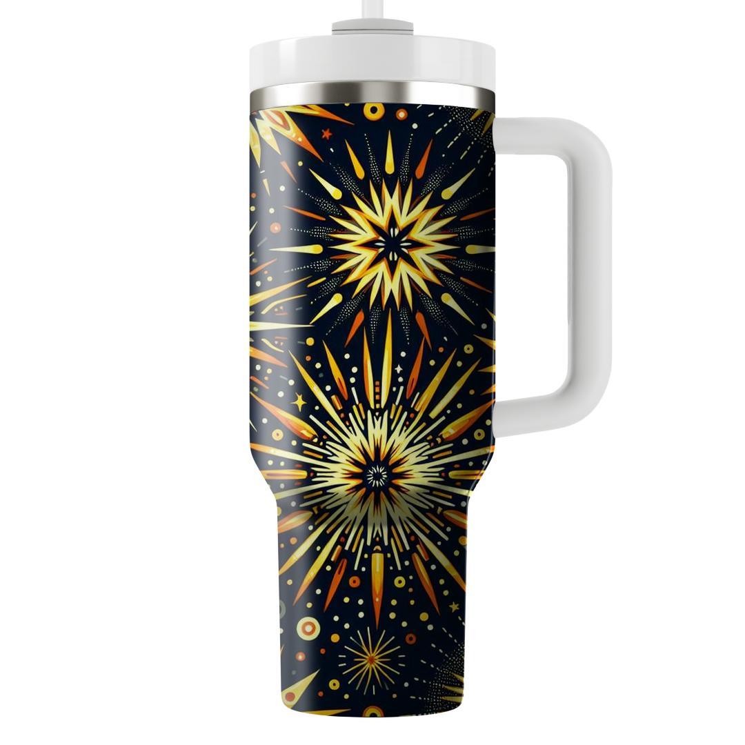 Dynamic Starburst Pattern  Decorative Tumblers
