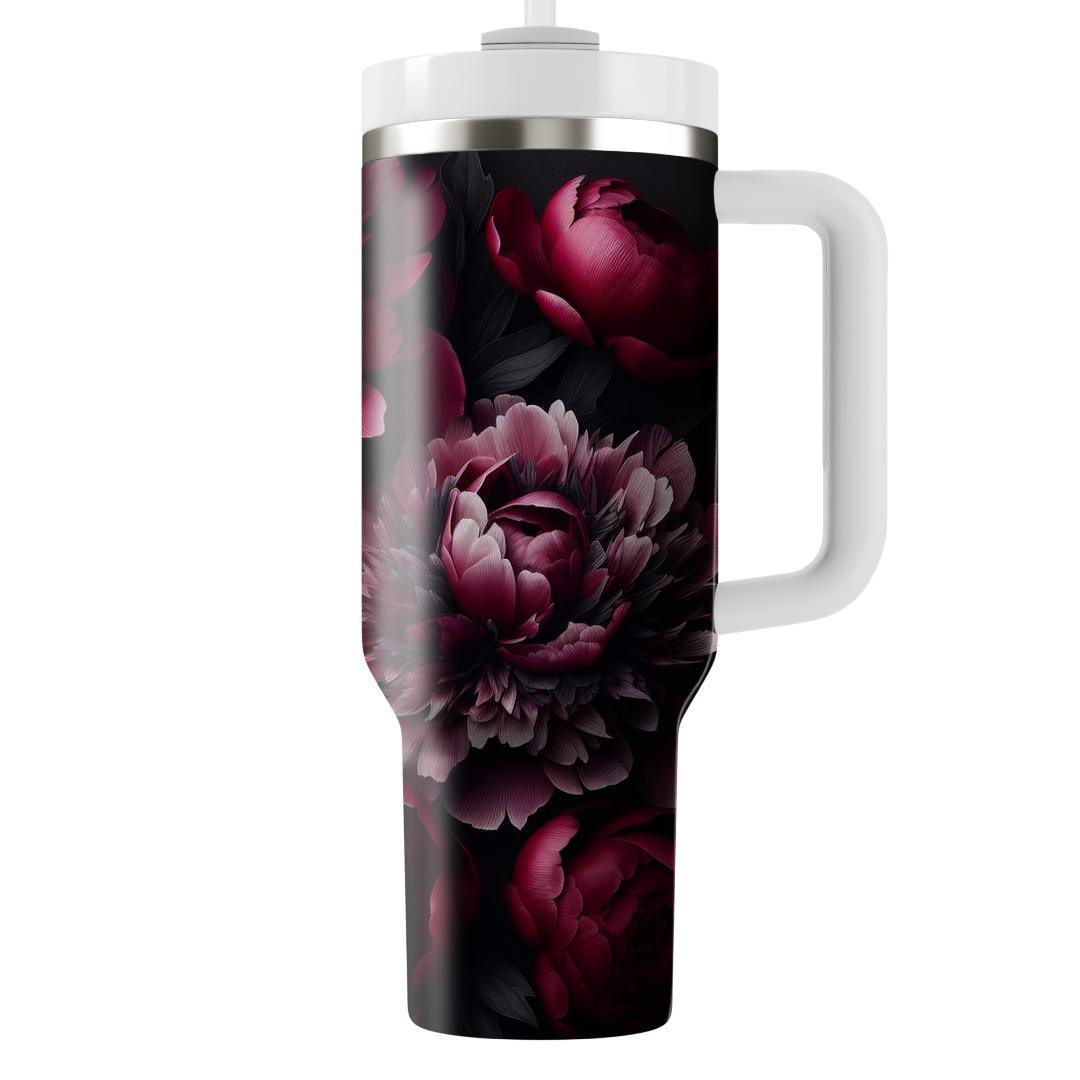 Crimson Peony Delight  Insulated Tumblers