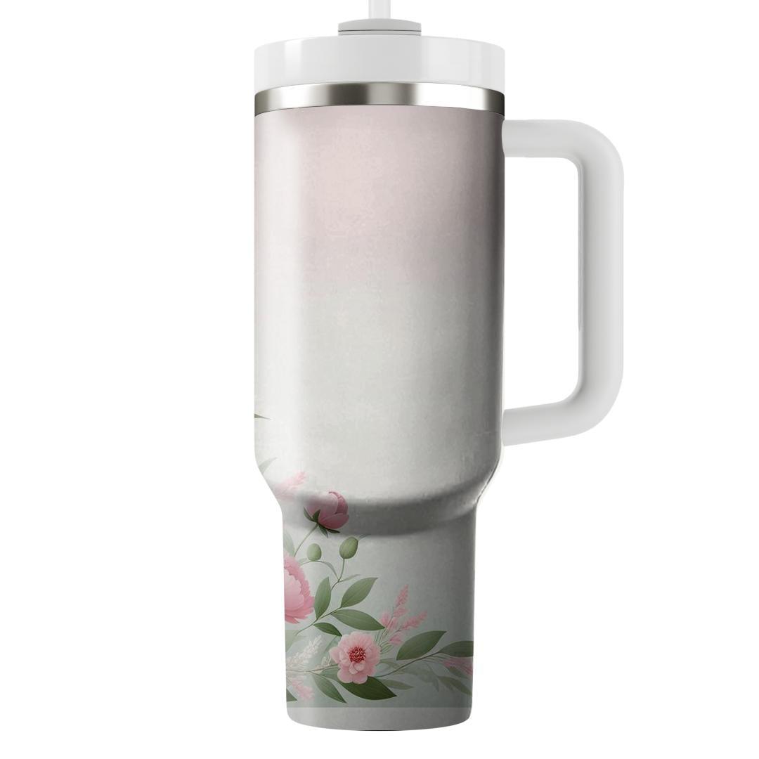 Enchanting Peony Blooms  Tumbler Cups