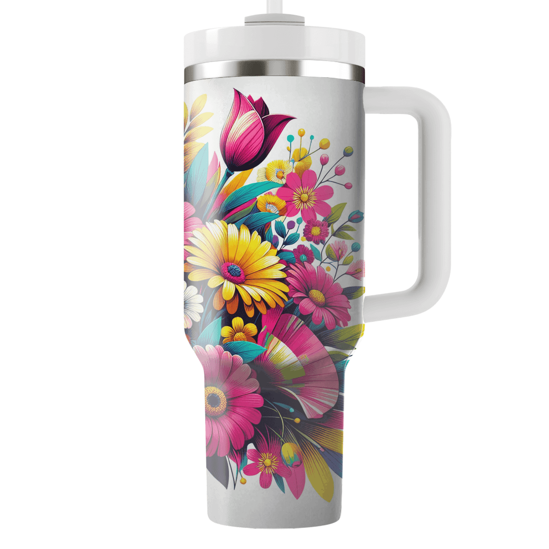 Cheerful Flower Power  Custom Tumblers