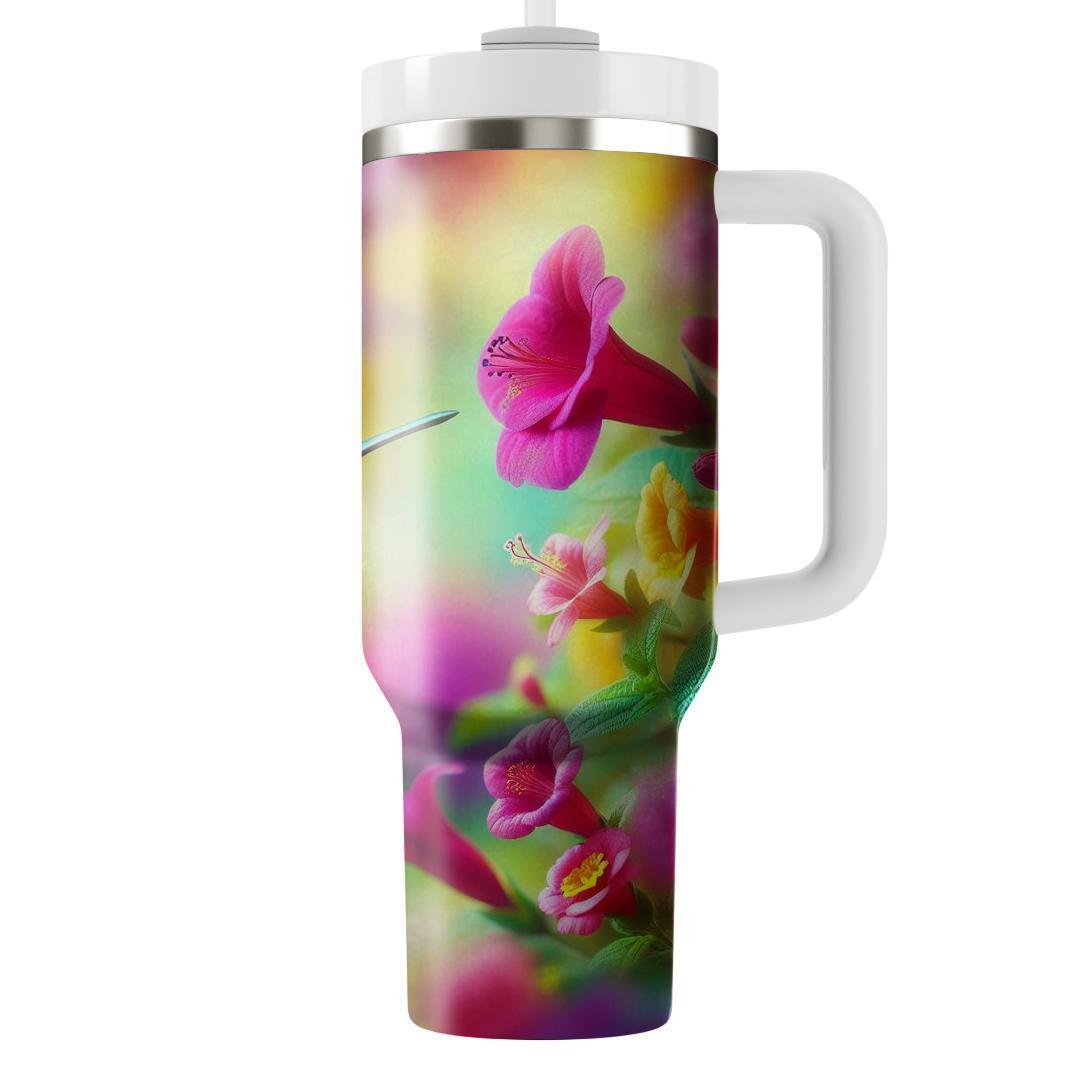 Whimsical Hummingbird Dance  Travel Tumblers