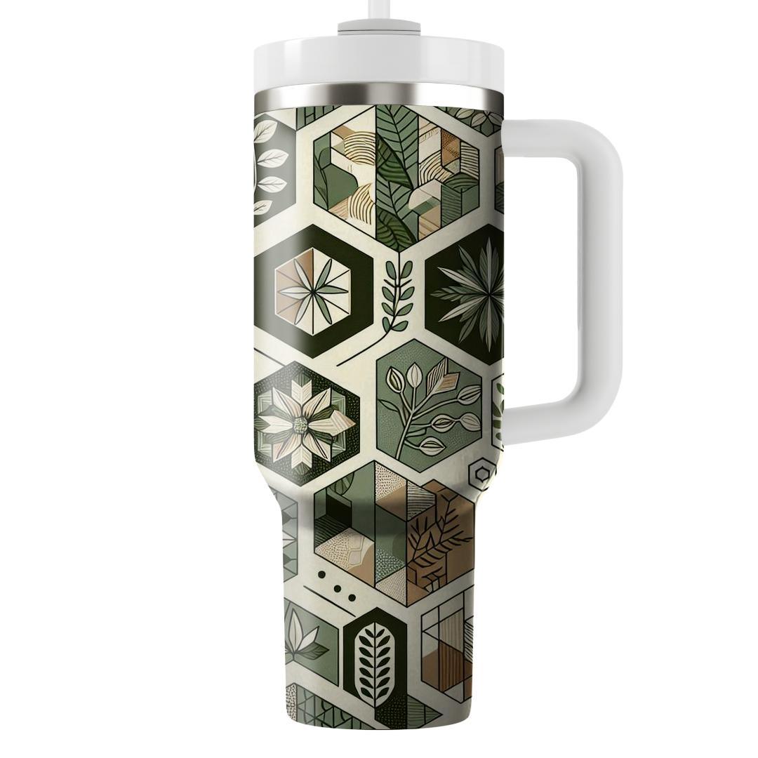 Hexagonal Nature Escape  Insulated Tumblers