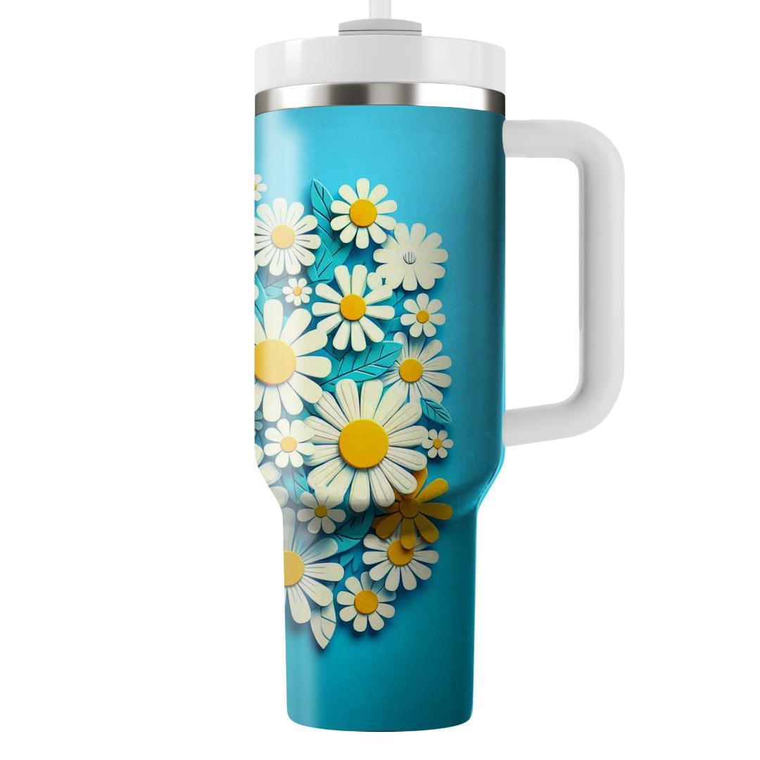 Cheerful Daisy Sunshine  Unique Tumblers