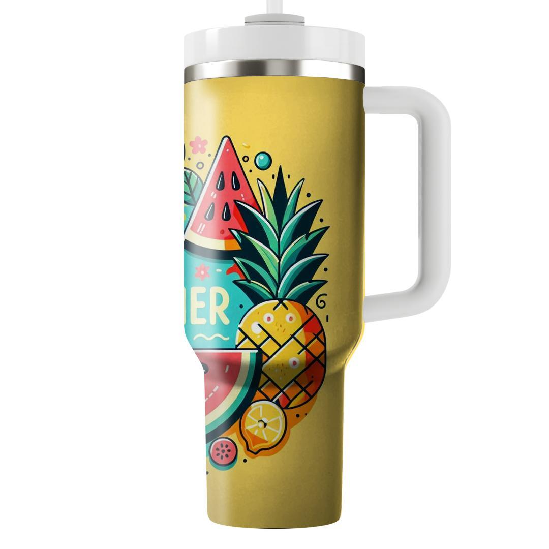 Playful Summer Fruits  Custom Tumblers
