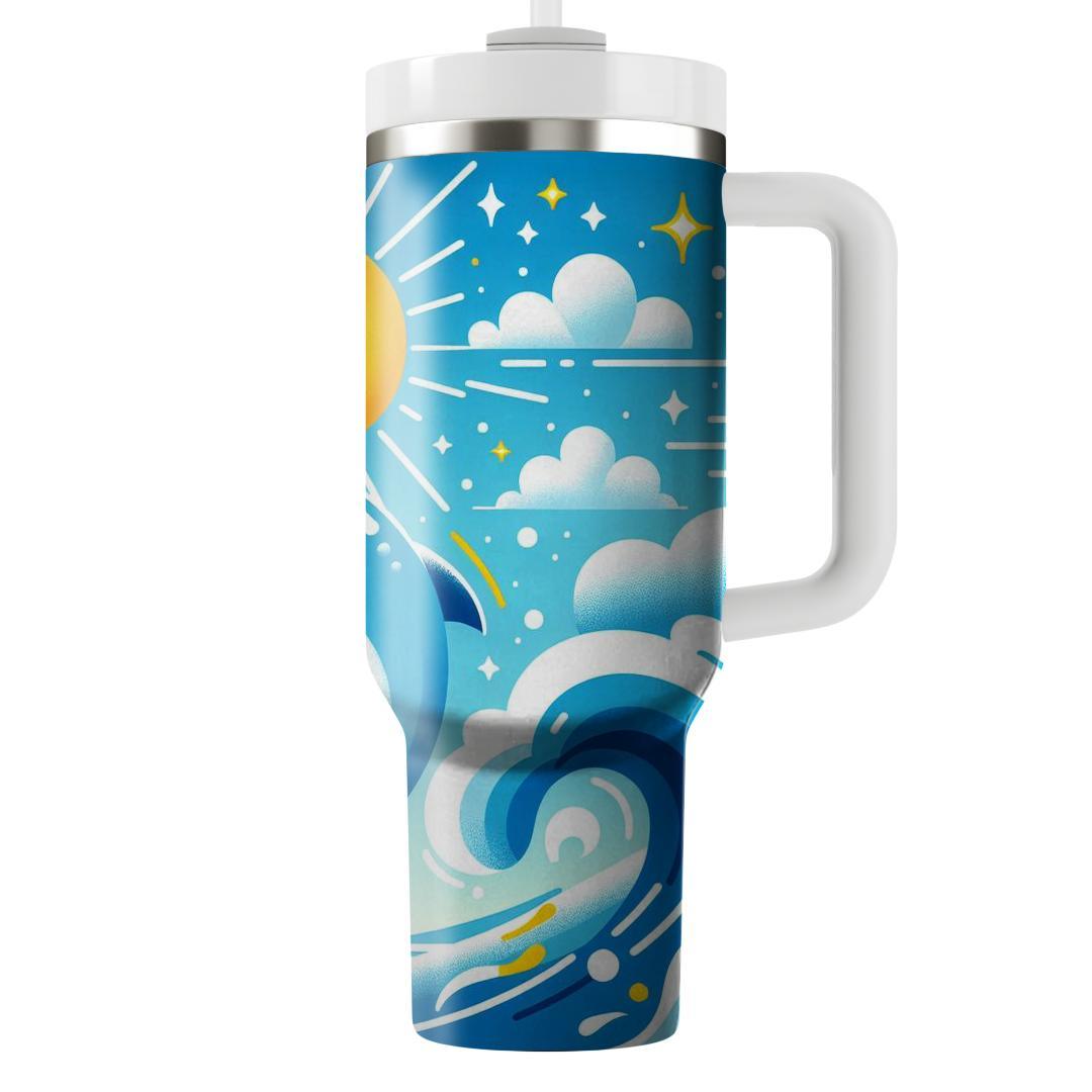 Dolphin Wave Splash  Personalized Tumblers