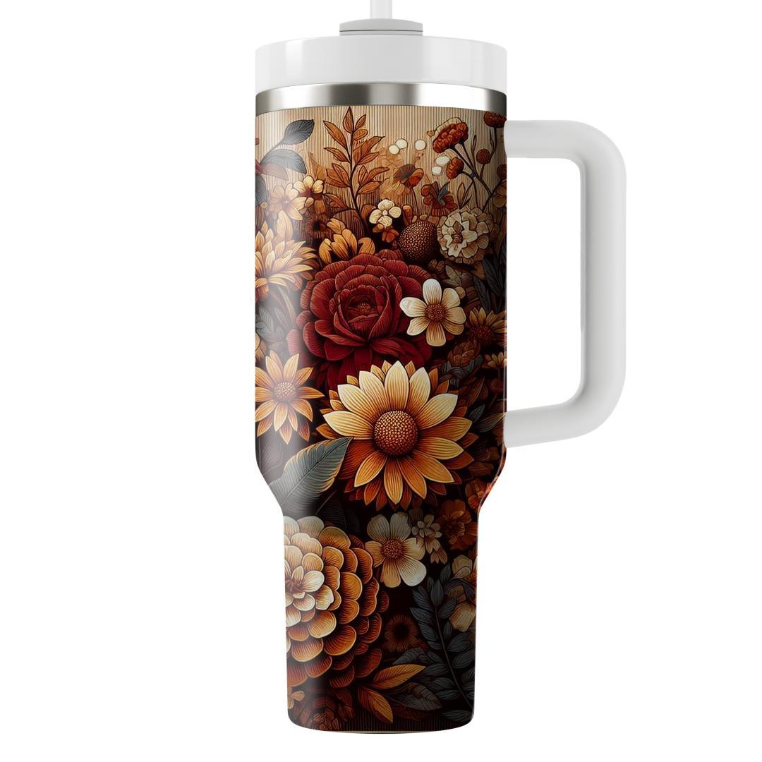Bohemian Floral Rhapsody  Unique Tumblers