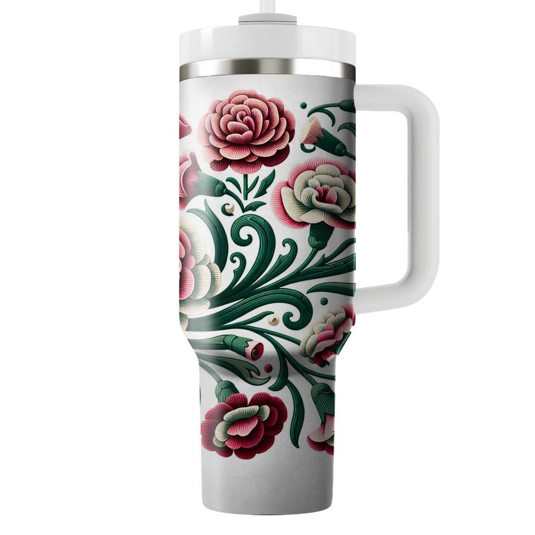 Carnation Carousel  Tumblers For Gifts