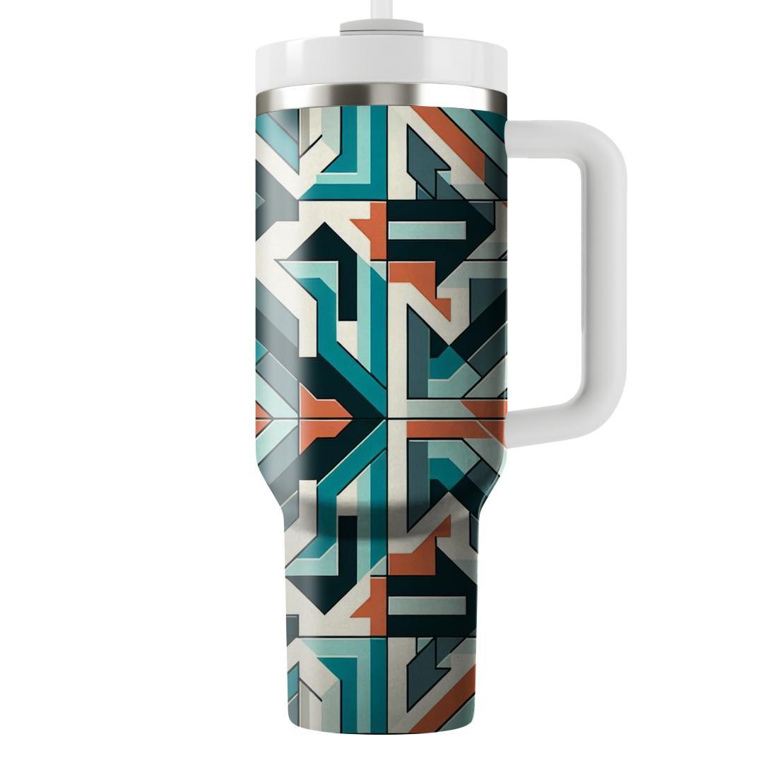 Tessellated Square Mosaic  Tumblers For Gifts