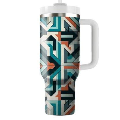 Tessellated Square Mosaic  Tumblers For Gifts