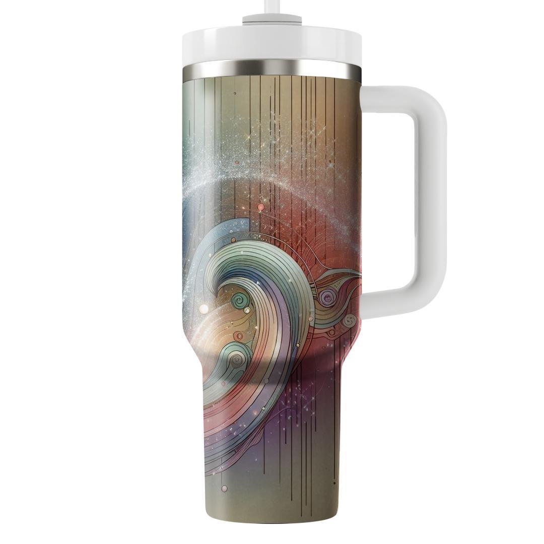 Waves Of Joy - New Year’s Serenity  Tumblers With Lids