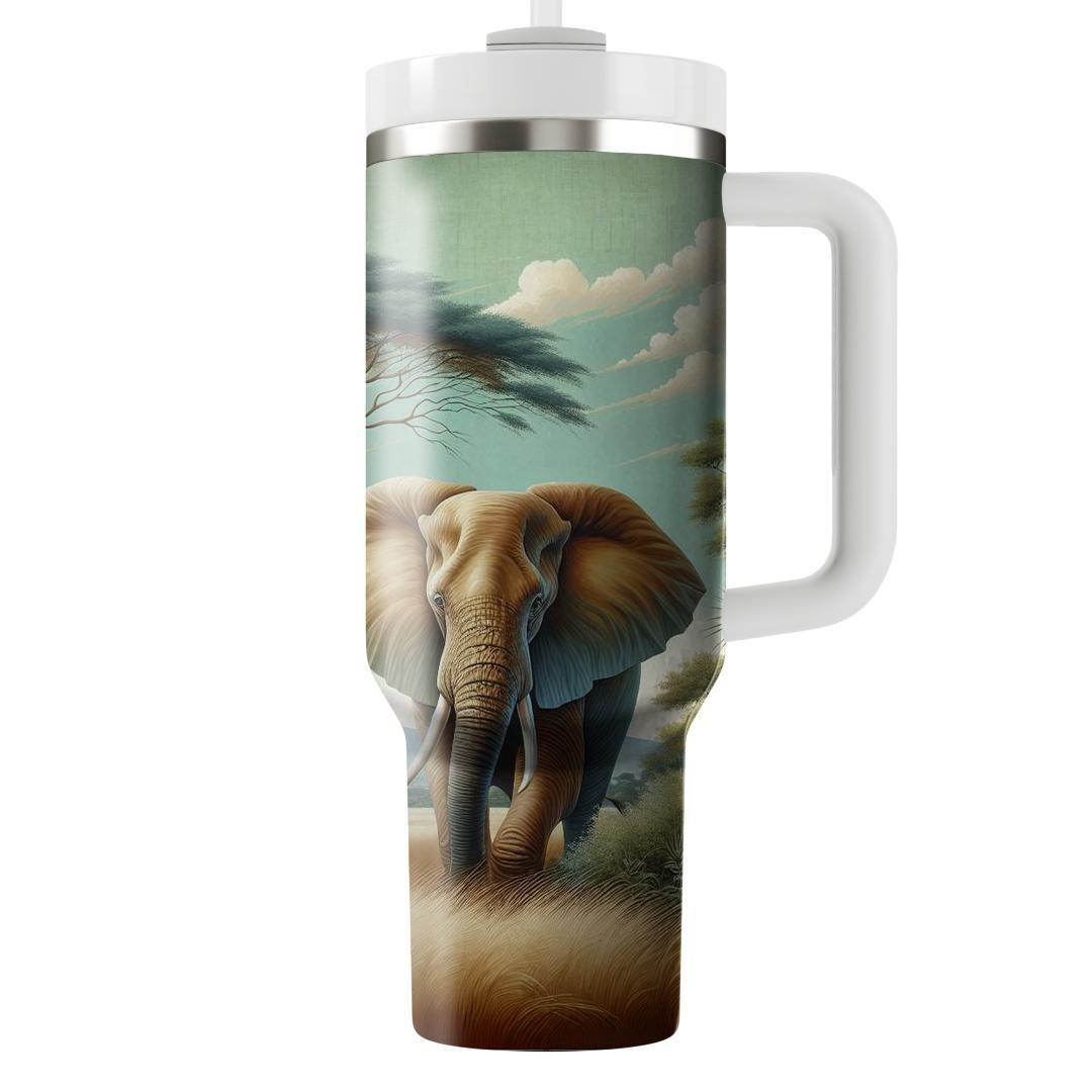 Majestic Elephant Walk  Decorative Tumblers