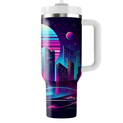 Retro Night Life  Personalized Tumblers