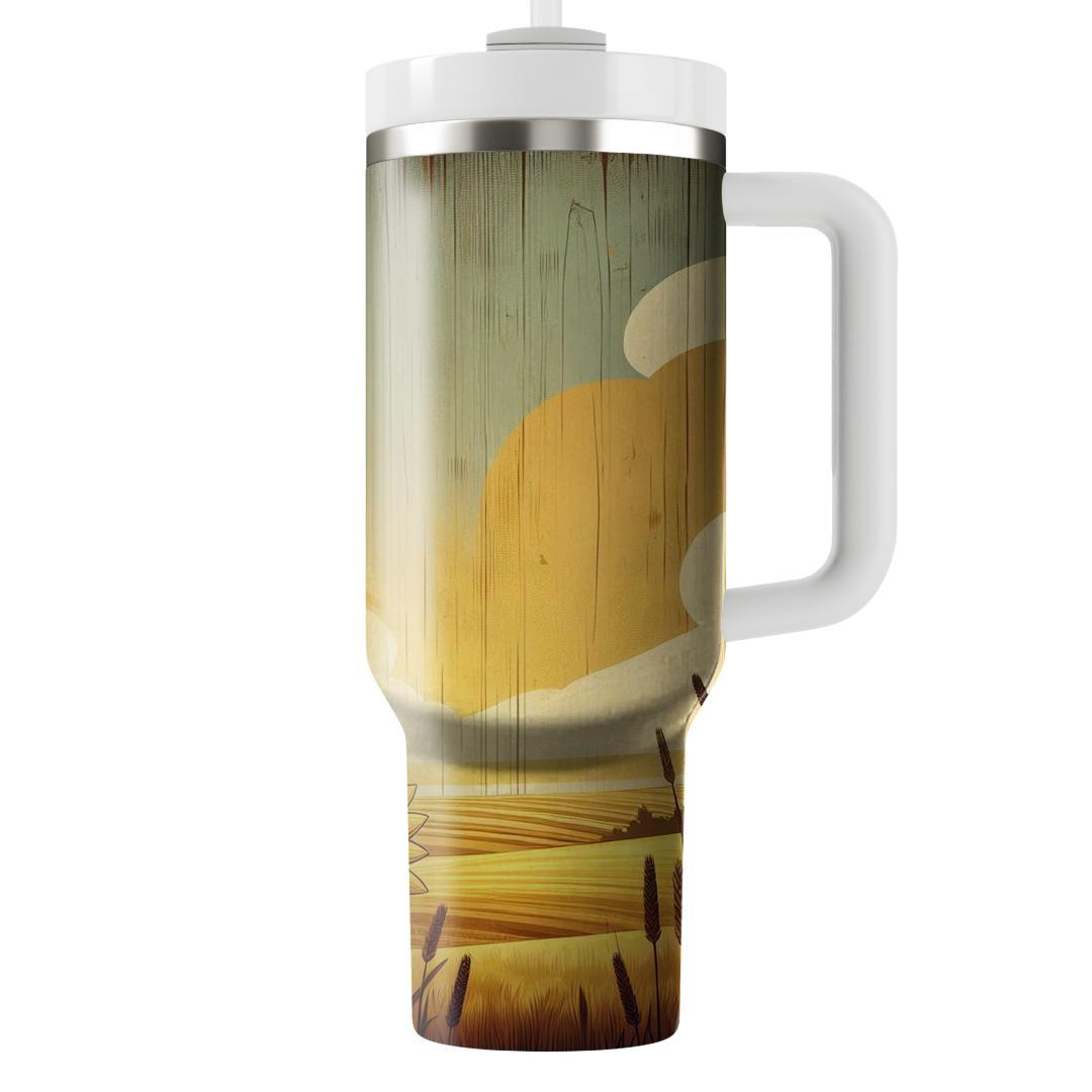 Rustic Sunflower Glory  Unique Tumblers
