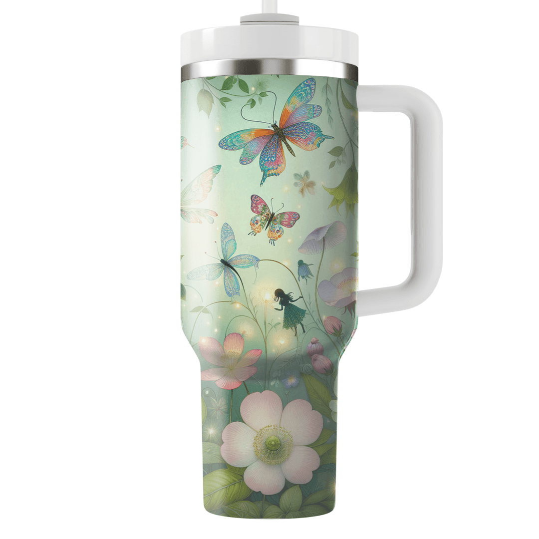 Spring Fairy Garden  Personalized Tumblers