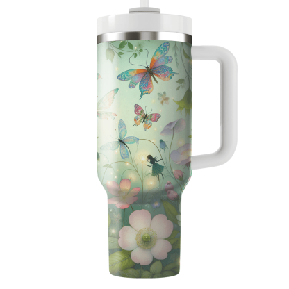 Spring Fairy Garden  Personalized Tumblers