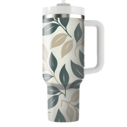 Elegant Leaf Silhouettes  Custom Tumblers