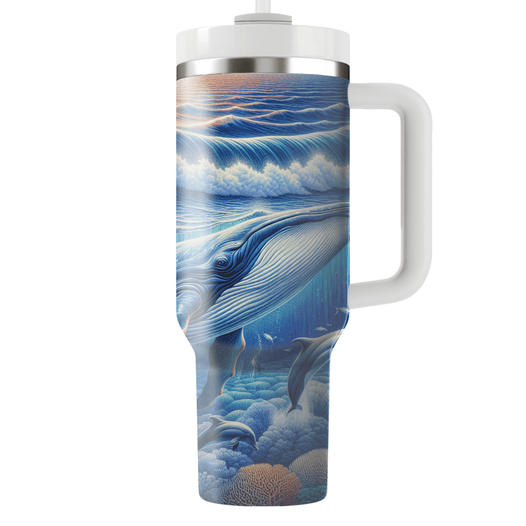 Majestic Whale Journey  Tumblers With Lids
