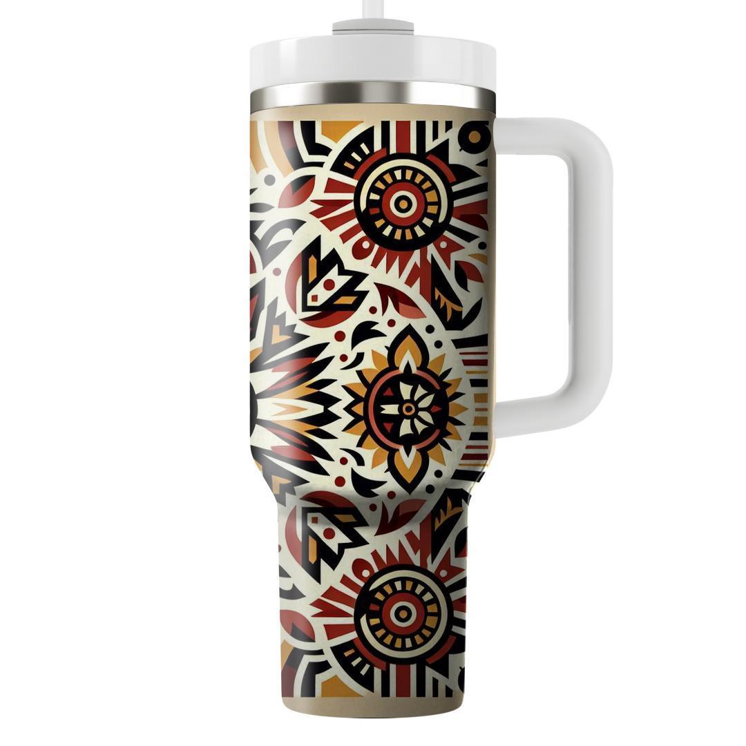 Tribal Sun Ray  Travel Tumblers