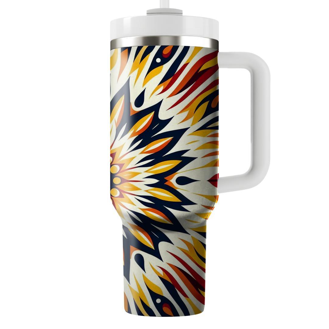 Radiant Sunburst Pattern  Insulated Tumblers