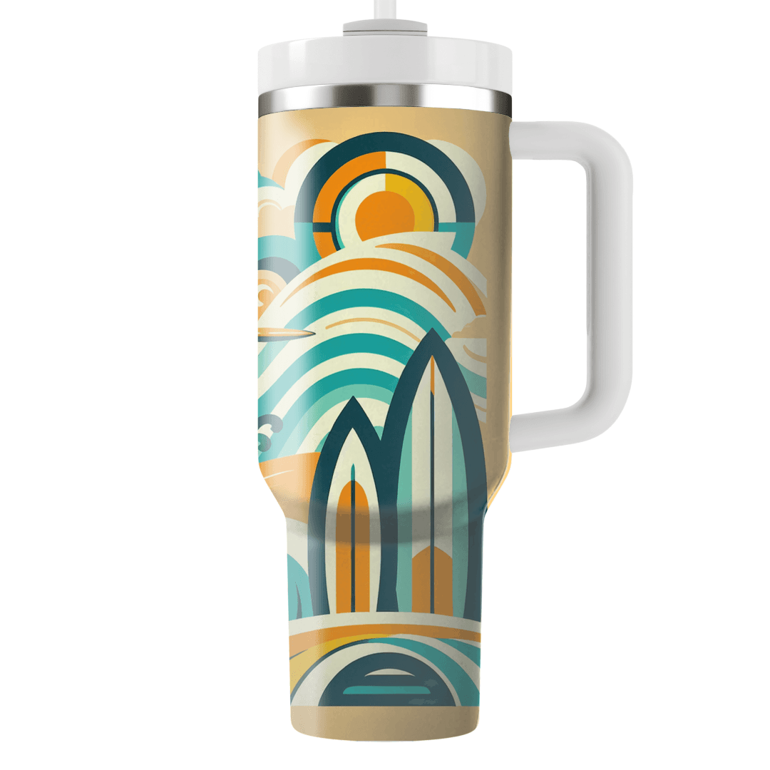Retro Surf Vibes Tumblers With Lids