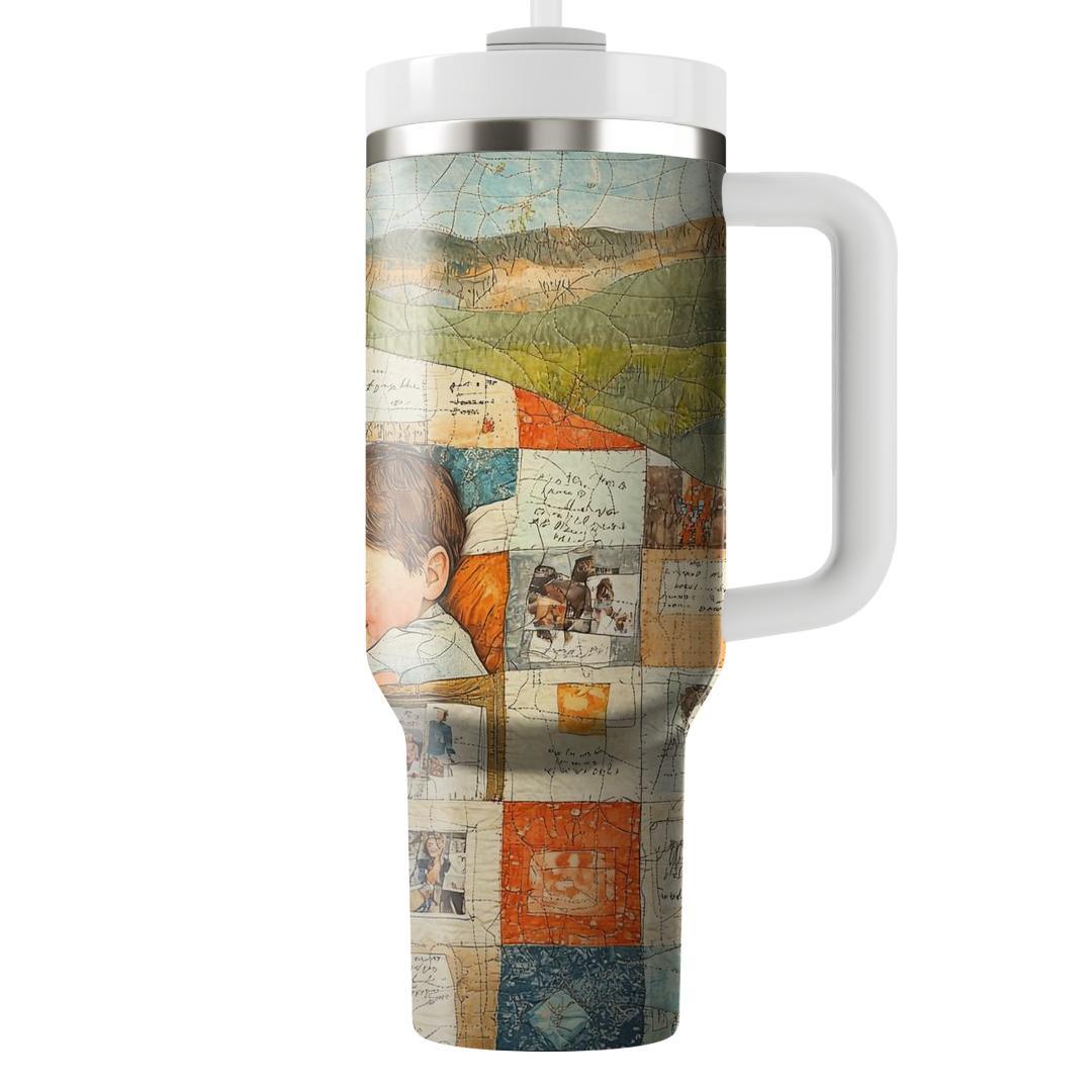 The Quilt Of Memories: Stitching Together Our Story Tumblers With Lids