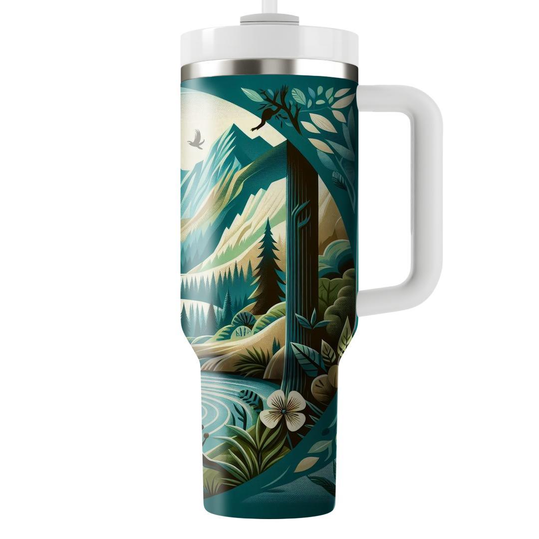 Nature's Symphony - Earth Day  Decorative Tumblers