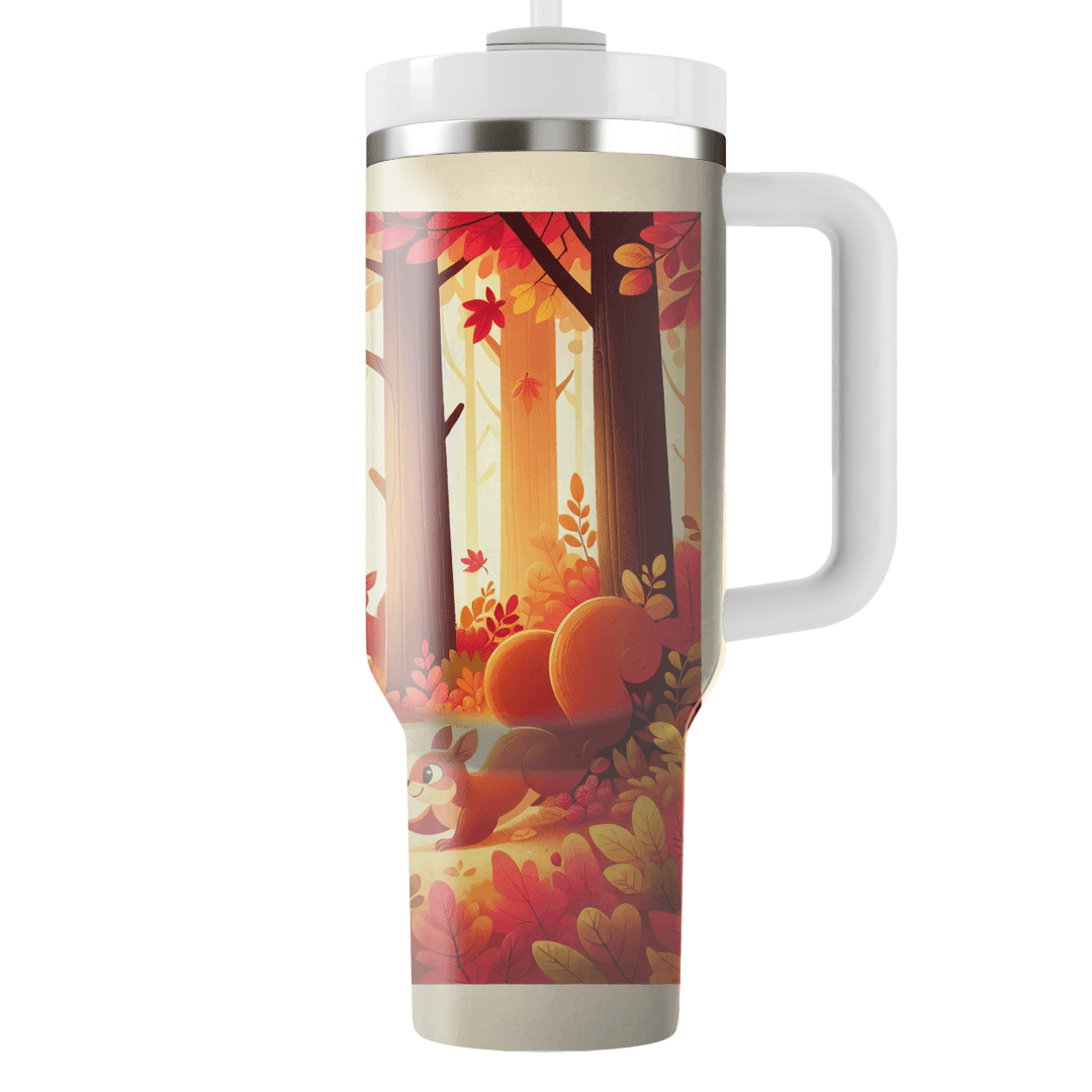 Enchanted Forest Squirrel  Tumbler Cups